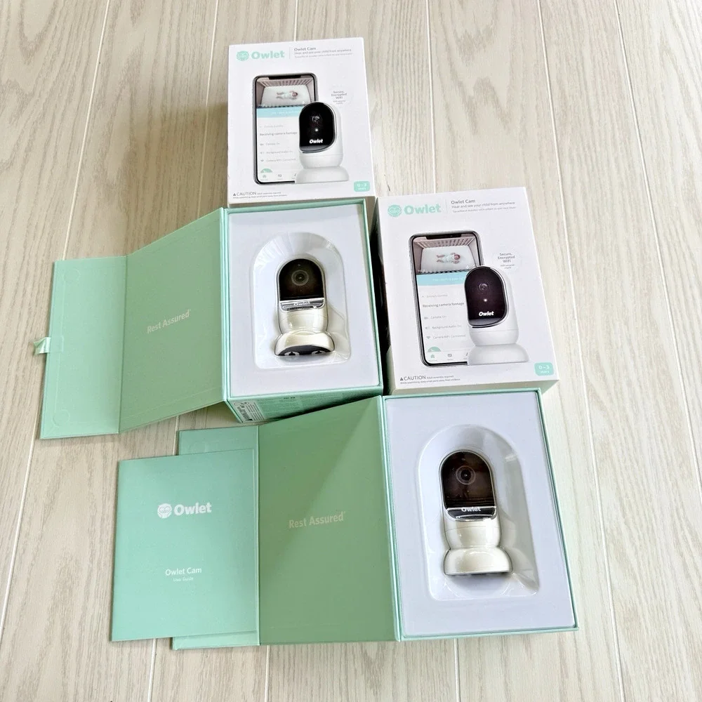 Owlet Smart Camera Set of 2 WiFi Baby Monitor HD Night Vision 0–3 Yrs